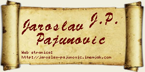 Jaroslav Pajunović vizit kartica
